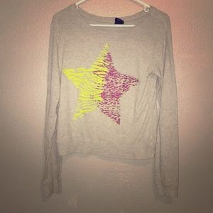 Grey sweatshirt shirt
